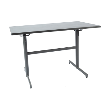 Mesa rectangular plegable de metal de 117 * 70 cm